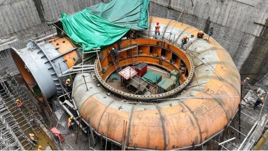 湖北潘口抽蓄项目蜗壳首仓混凝土顺利浇筑